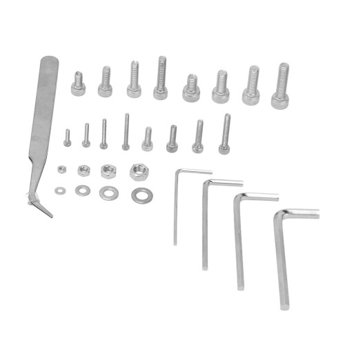 580Pcs Stainless Steel Hex Socket Screws Nuts Washers Kit M2-M5 2