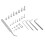580Pcs Stainless Steel Hex Socket Screws Nuts Washers Kit M2-M5 4
