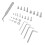 580Pcs Stainless Steel Hex Socket Screws Nuts Washers Kit M2-M5 12