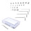 580Pcs Stainless Steel Hex Socket Screws Nuts Washers Kit M2-M5 15