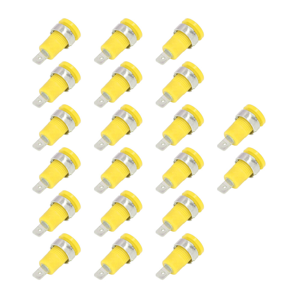 20Pcs 4Mm Yellow Banana Socket Strong Corrosion-Resistant Electrical Test Accessories 3571388238264