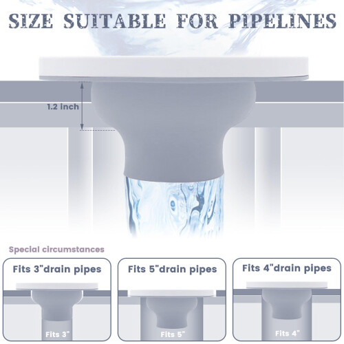 Universal Grey Toilet Flange Replacement Silicone