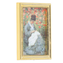4pcs 1:12 Miniature Art Framed Pictures Dollhouse Home Decor Accessories