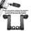 360 Adjustable Motorcycle Foot Peg Highway Bracket Rugged Black Touring 6