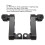 360 Adjustable Motorcycle Foot Peg Highway Bracket Rugged Black Touring 4