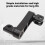 360 Adjustable Motorcycle Foot Peg Highway Bracket Rugged Black Touring 5