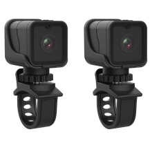 2X 1080P HD WiFi-Sportkamera mit Hotspot, Tragbare -Wasserdichte Kamera, Motorrad-Fahrrad-Fahrrekorder, Motion-DV