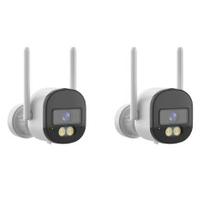 2X 2K 4MP Sicherheitskamera 2,4G/5G WiFi Tuya CCTV Videoüberwachungskamera Life WiFi IP-Kamera EU-STECKER
