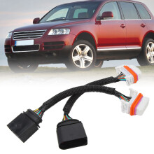 2pcs Headlight Wiring Harness Adapter 7L6 971 071 A for Car HID Headlamp