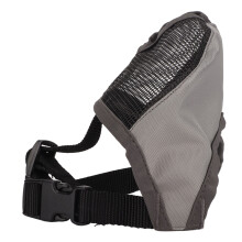 Verstellbares Bulldog-Mesh-Käfig Schnauze Grau XL für Möpse, Pugs, Chihuahuas