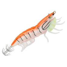 Künstliches Holz Garnelenangeln Wobbler Tintenfisch Jigger Köder 32g Orange