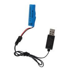3,7V 500mAh Li-Batterie für RC-Boot V005 mit USB-Ladekabel