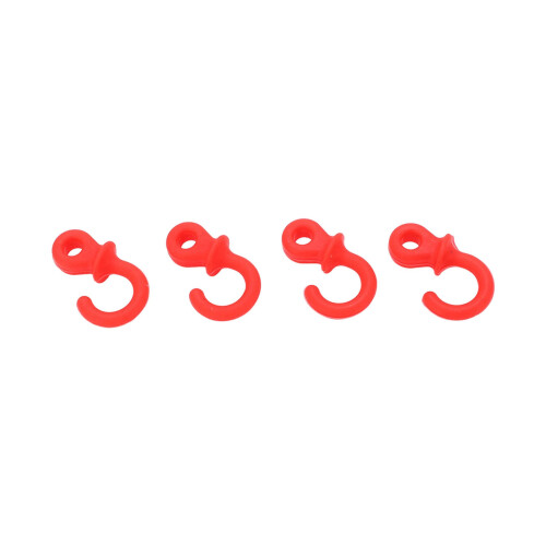 4Pcs Archery Bow String Silencers Rubber Shock Absorbers for Compound Bows Red