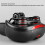 Comfortable Shock Absorption Bike Saddle, Adjustable Red Leather & Sponge 7