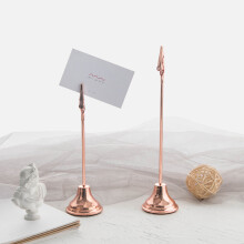 Robustes Tischnummernschild aus Roségold, 23,3 5 5 cm, langlebiges Eisen