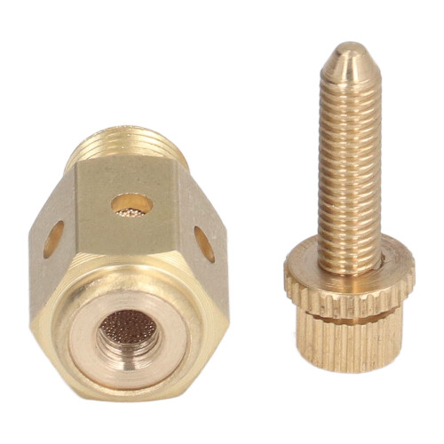 5 Stück Messing-Pneumatikdämpfer-Set G1/8, 30 dB Geräuschdämpfer 2