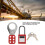38mm Lockout Hasp with Padlock, 6 Hole Industrial Security Lock 4
