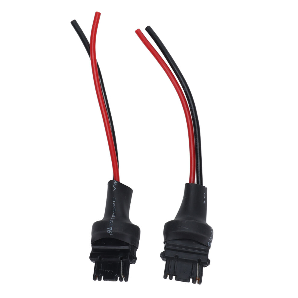 2Pcs Headlight Fog Lamp Copper Socket Wires 12V-24V Adapter 8481388241131