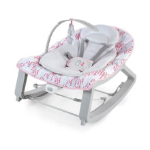 INGENUITY Transat Baby Wippe 3-in-1 Keep Cozy -Lily- 3 Positionen: abnehmbare Spielzeugbogen mit Plüschspielzeugen, bis zu 18 kg