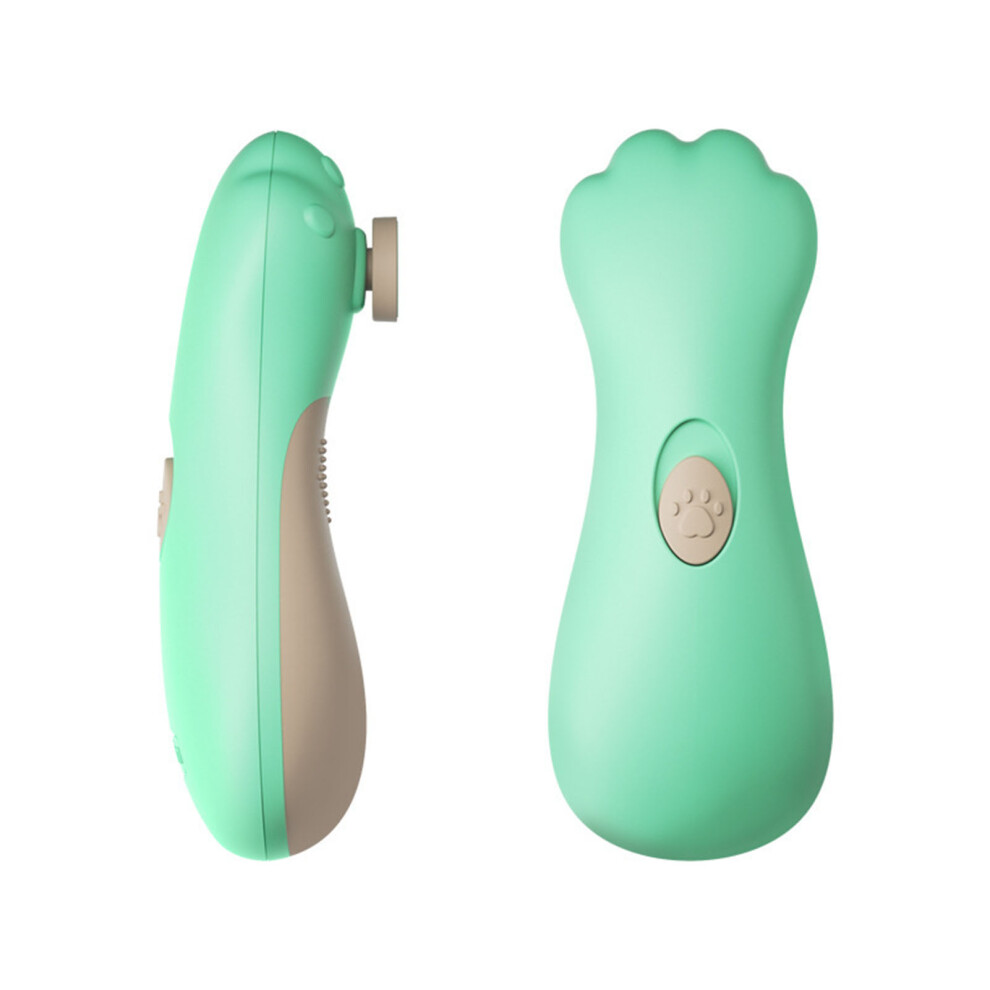 Electric Baby Nail Trimmer, Portable Safety Clipper, Green