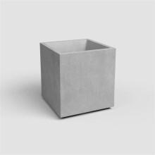ARTEVASI Blumentopf - SYDNEY - 40 cm - 31 L - Hellgrau - Abmessungen: 39,5x39,5x43 cm