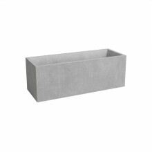 ARTEVASI Pflanzgefäß - SYDNEY - Kunststoff - Hellgrau - 80 cm - 57 L - Abmessungen: 79,5x29,5x29,5 cm
