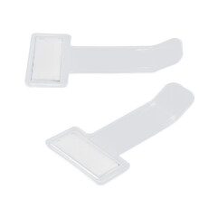 10 Pcs Clear Plastic Card Clips, 7.4cm Parking Ticket Holders
