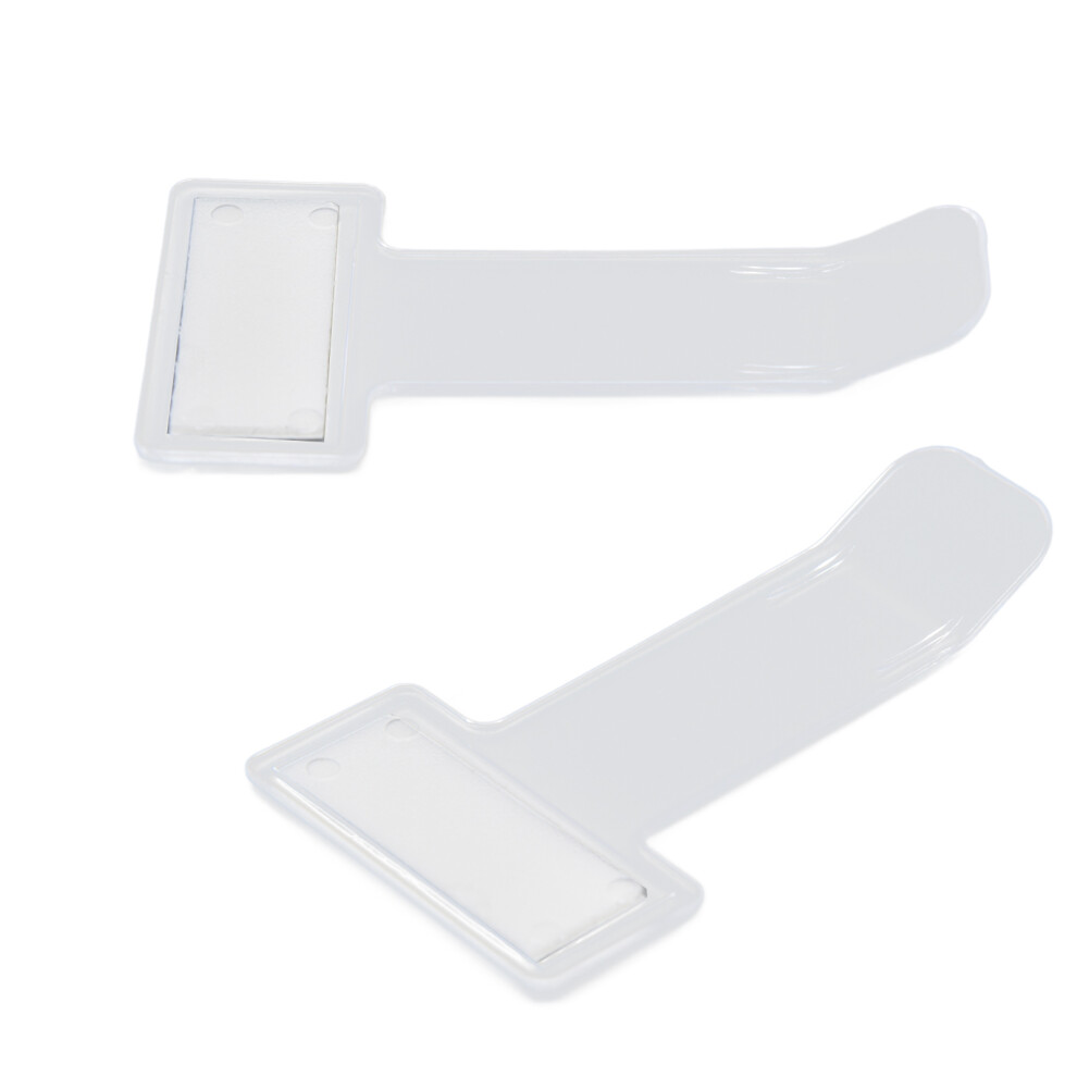 10 Pcs Clear Plastic Card Clips, 7.4Cm Parking Ticket Holders 9441388241271