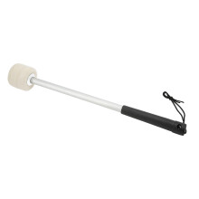 2pcs White Metal & Felt Percussion Mallets for Bass Drums – Compact & Lightweight