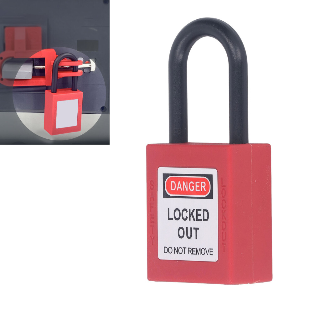38Mm Nylon Lockout Tagout Safety Lock Dust Proof Energy Isolated With 2 Keys 3031388241676