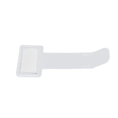 10 Pcs Clear Plastic Card Clips, 7.4cm Parking Ticket Holders 2