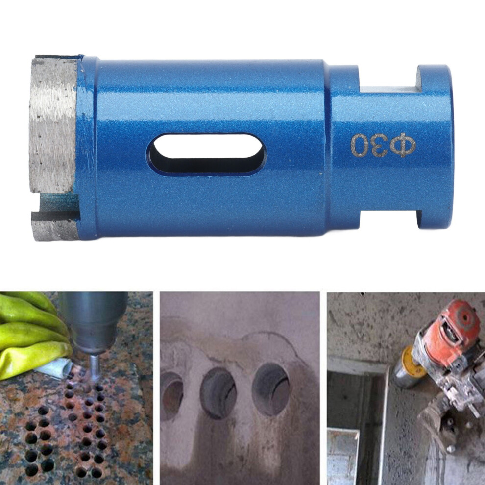 Sintered Diamond Drill Bit 30Mm For Marble & Tile - Blue, M14 4621388241784