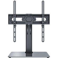 Unterstützungs-TV-Ständer - Stell - SHO 4800 - Bildschirme 32 bis 55 Zoll - Tragfähigkeit 40 kg - Neigung +/-25 - Stahl / Glas