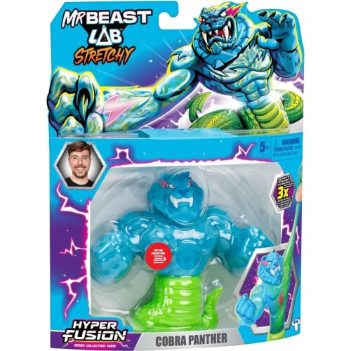 MRBEAST LAB - Υπερ Σύντηξη Ελαστικός Ήρωας, Κόμπρα Πανθήρ, 5 ίντσες (12.7CM) 2