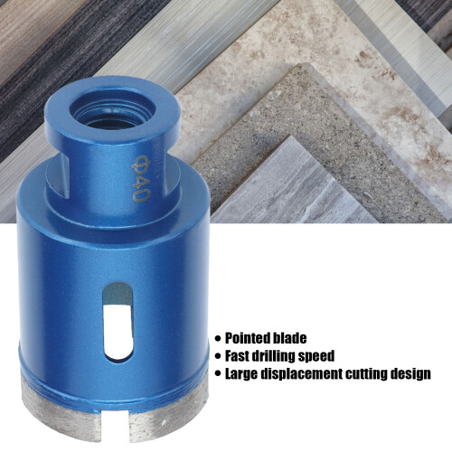 Constructed Diamond Core Bits 40mm for Concrete & Granite Durable Hole Saw Tool 2