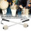 2pcs Portable Percussion Mallets - Metal & Felt, White, Compact, Light Weight 6
