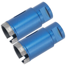 Marmor Lochbohrer 32 mm Blaue Bohrer Sets für Granit, Keramikfliesen, Beton 2 Stück