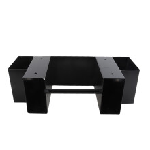 Firewood Storage Rack Durable Weatherproof Coating Outdoor DIY Steel Bracket