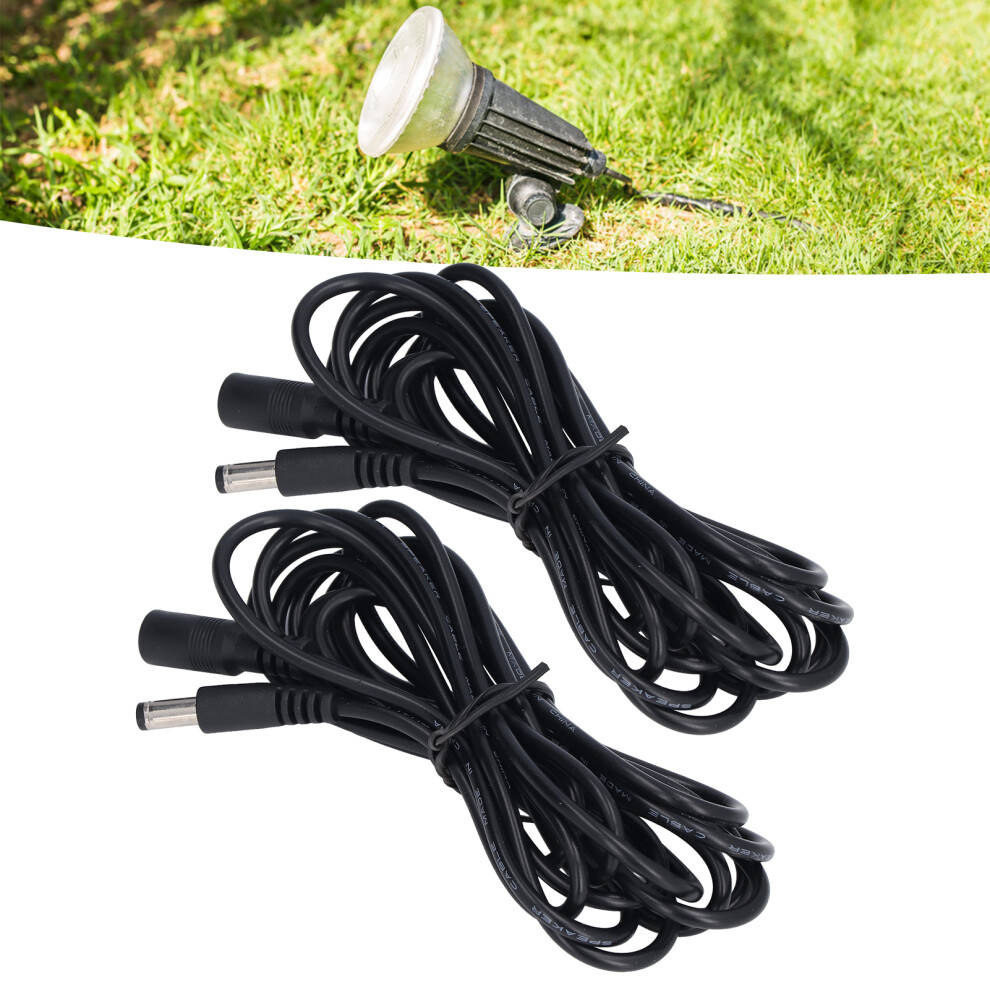 Solar Led Light Extension Cable 2-Pack 5.5X2.1mm Dc Power Connection 4931388241951