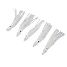 5Set Luminous Cuttlefish Fish Hooks Baits Tackle 18# Stainless Steel