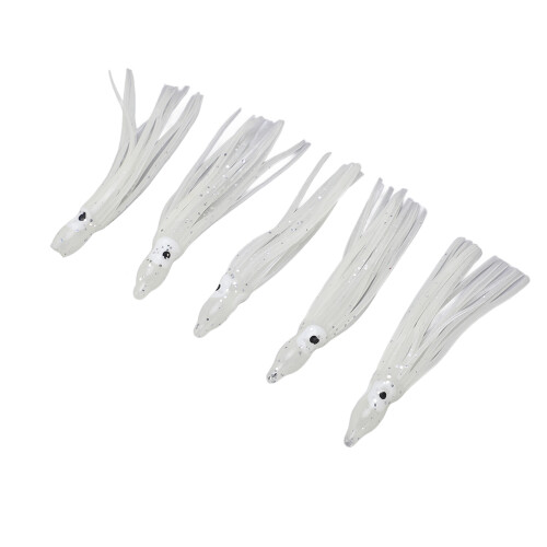 5Set Luminous Cuttlefish Fish Hooks Baits Tackle 18# Stainless Steel