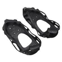 24 Spikes Anti Slip Ice Cleats for Shoes & Boots, Rubber & Steel Traction