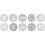 Cookie Press - BIRKMANN - EASY BAKING - Plastic - Includes 10 patterned discs - 8 x 28 x 6 cm 3
