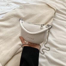 (White) Women\'s Mini Crossbody Bag - Lightweight Leather