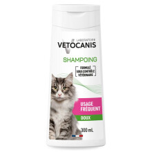 Cat shampoo - VETOCANIS - 300 ml - Paraben-free, vegetable glycerin, soft and shiny coat