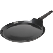 Crepière - GEMÜTLICH & MODERN - VOLL SCHWARZ - Aluminium - Ø24 cm - Für alle Herdarten einschließlich Induktion