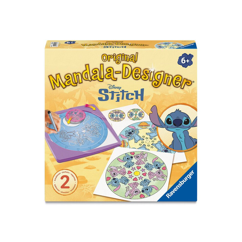 Ravensburger – Mandala Designer – Stitch – Drawing – Creative Leisure – Stencils – Disney – From 6 Years – 12028015