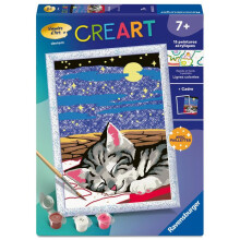 Ravensburger – CreArt Kids 18x24cm – Kunstnummer – Traumkatze – Malen nach Zahlen Set – Ab 7 Jahren – 12023227