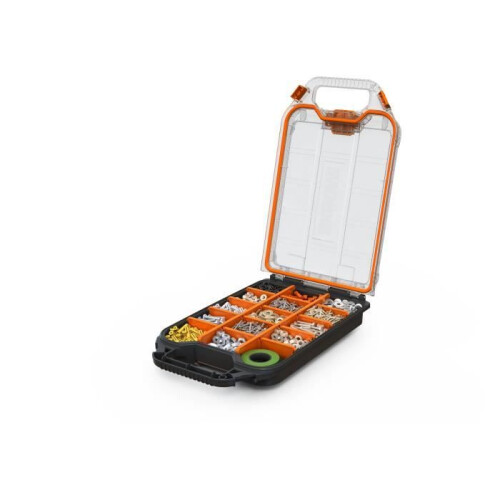 Demi-Organizer - WORX BY KETER - STACK N ROLL - 33 x 24 x 8 cm - Schwarz