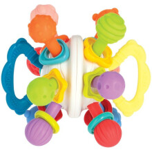 Beißring - NUBY - Twist Ball - Mit Rassel - Ab 3 Monaten - Mehrfarbig